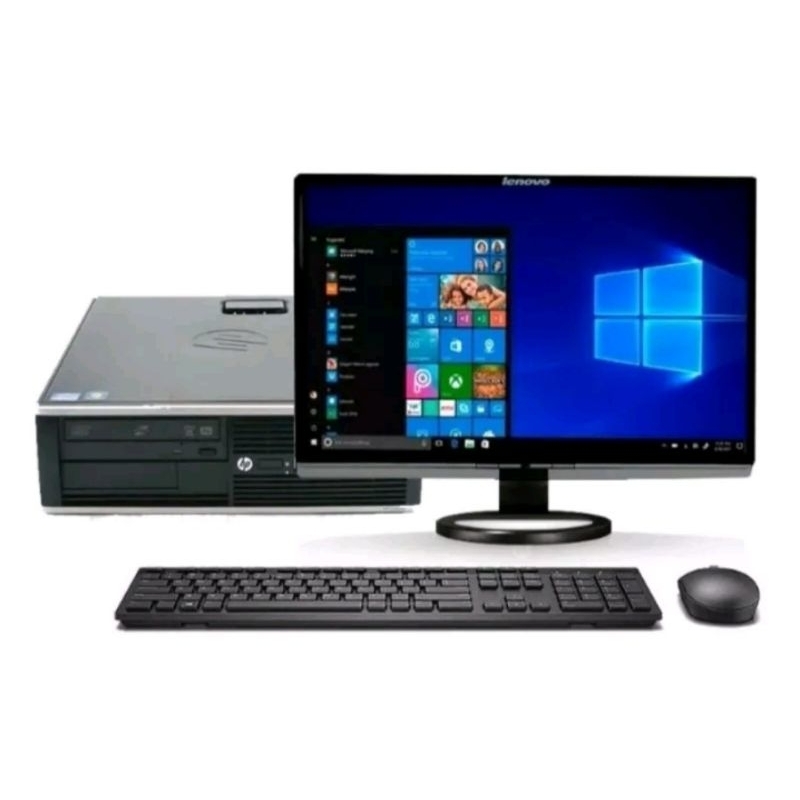 Kit Computador PC Completo Hp Core i5 4GERAÇÃO Ram 4gb Ssd120gb Wi-Fi Monitor 19 teclado mouse