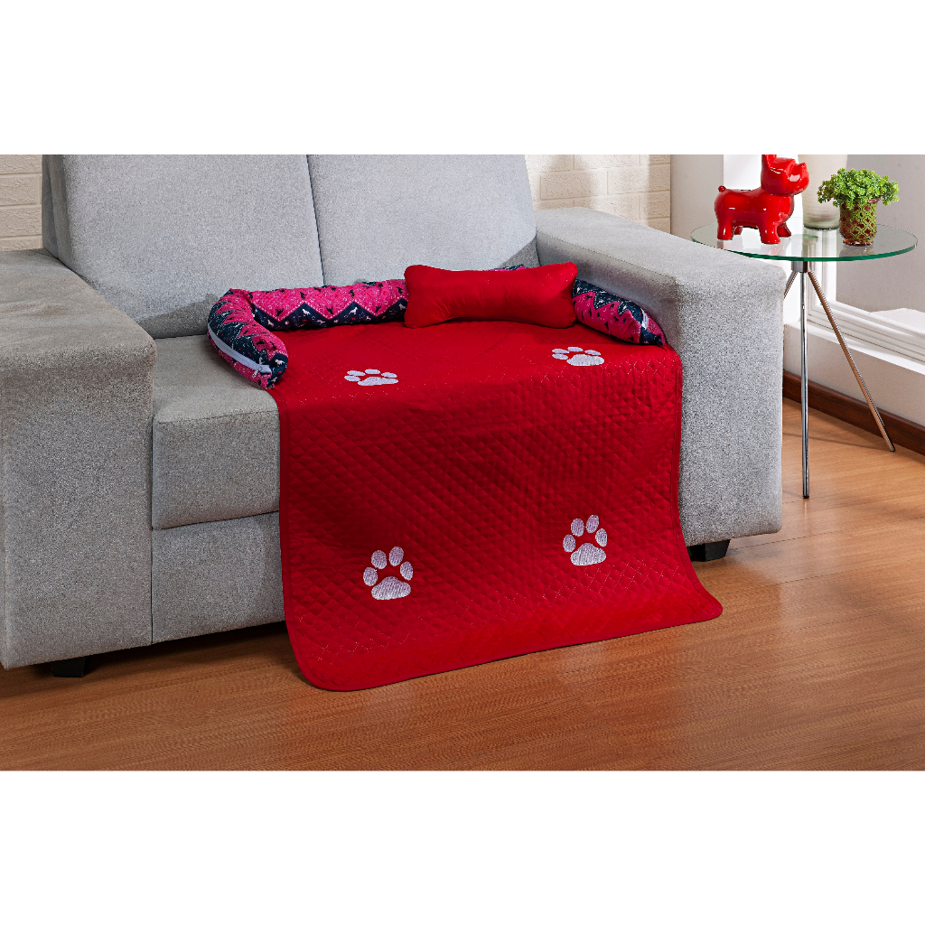 Caminha Pet Porte Pequeno 55cm X 75cm X 10cm Protetor de Sofá Cachorro Gato Macho Fêmea P M G Mais Barato