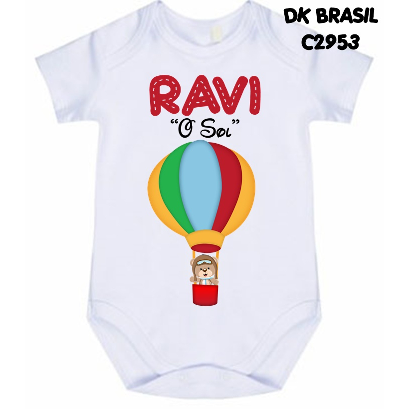 Body Ursinho Baloeiro Significado do nome Ravi C2953