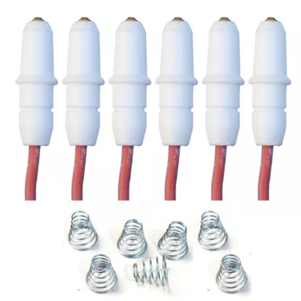 Kit 6 Velas + Molas Para Fogão Esmaltec Caribe Polo Fino