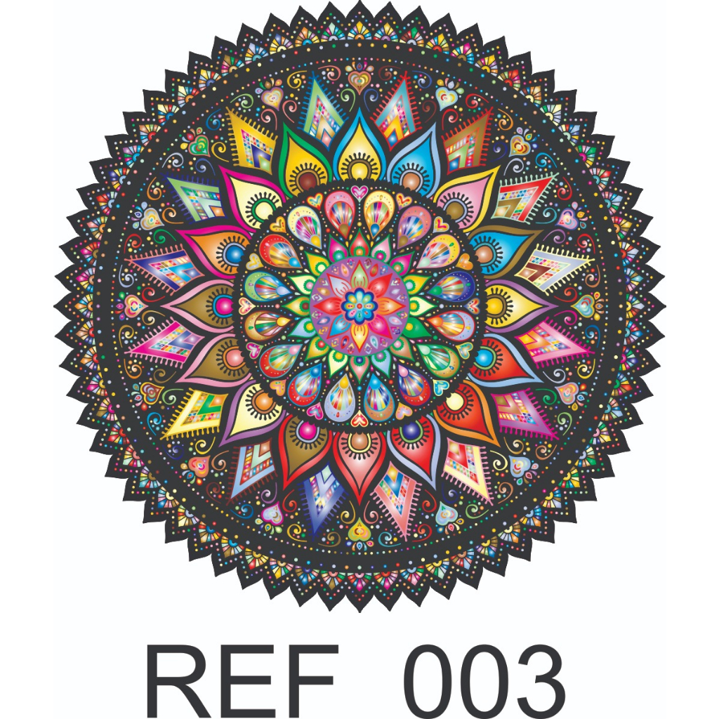 Imagem Placa Mandala Quadros Decorativos Decoração Sala Quarto Mdf