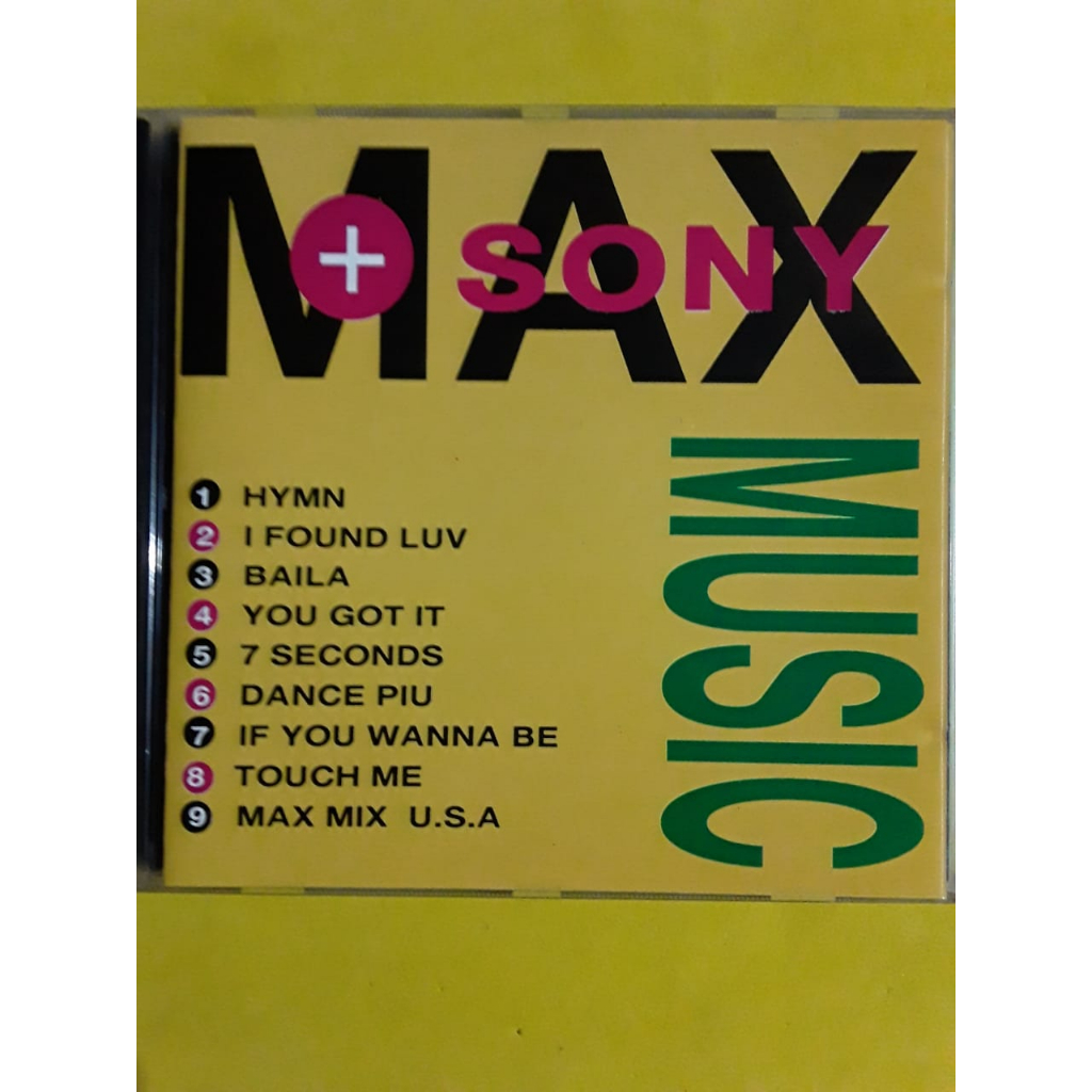 CD MAX MUSIC - SONY - VARIOS - PROMO COM V VERSOES EXTENDED MIX - CLUB MIX - ESPCIAL PARA DJS - VER DESCRIÇÃO