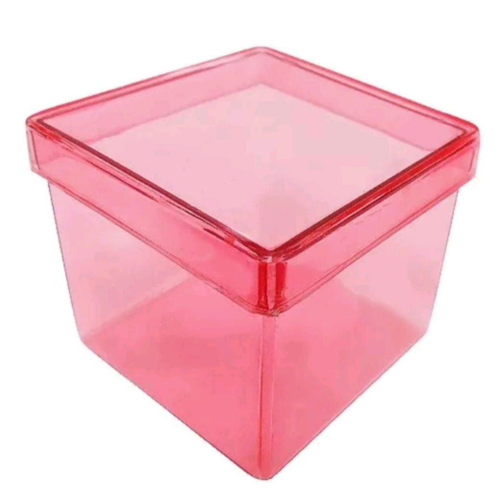 kit 30 Caixinhas 5x5 acrílica transparente Lembrancinha - Festa