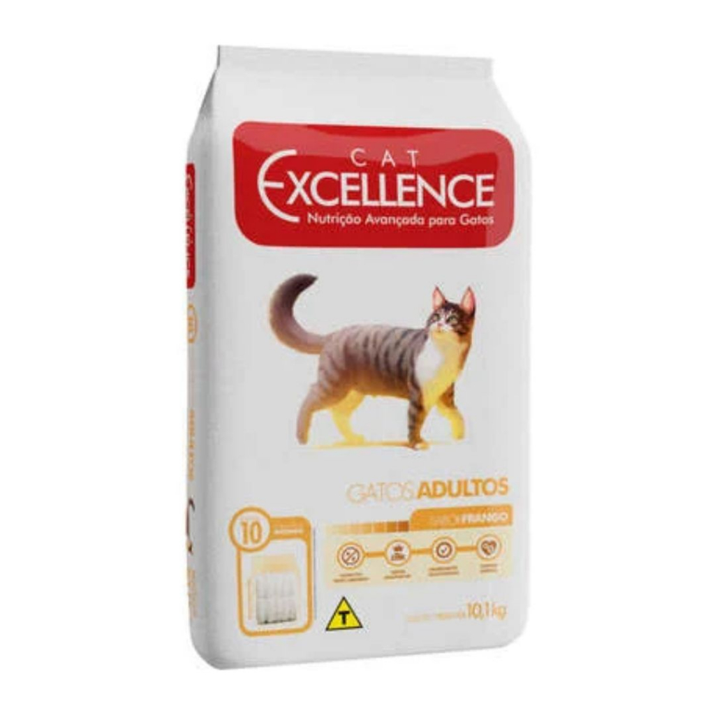Alimento Para Gatos Adultos Cat Excellence Sabor Frango 10,1kg