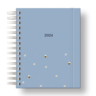 Agenda 2024 Organização anual/Azul Abelhas