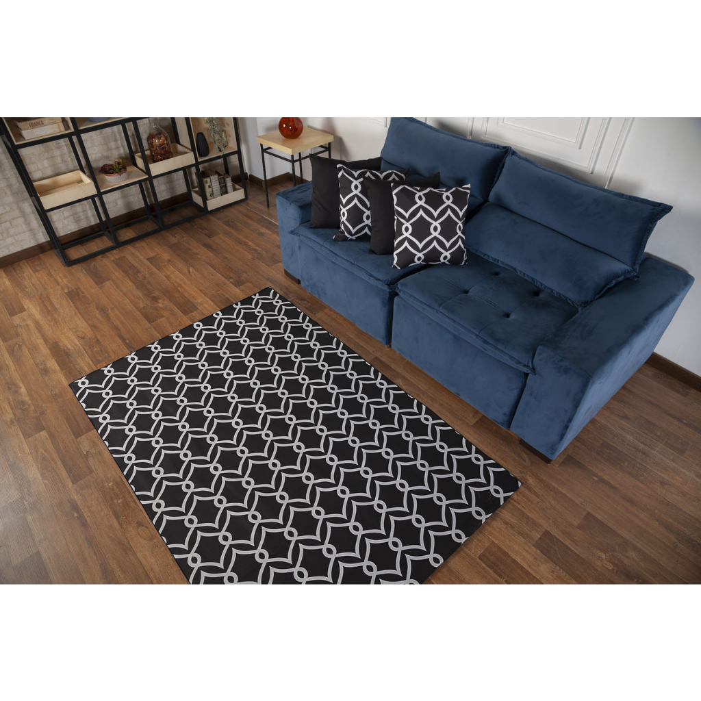 Tapete Para Sala e Quarto 2 Metros Antiderrapante Dubai Varias Estampas