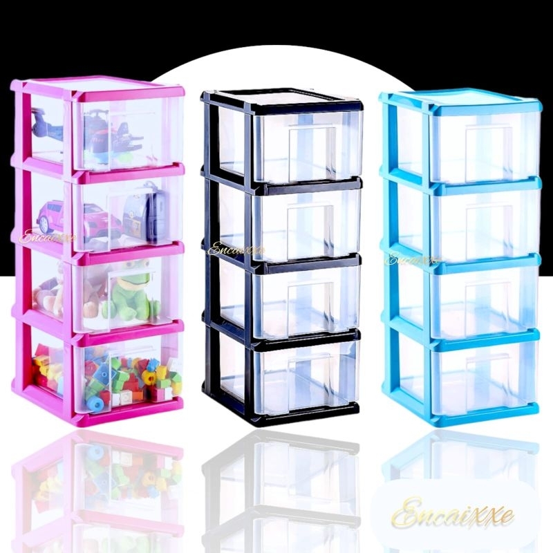 Gaveteiro Organizador Plástico com Rodas Embutidas