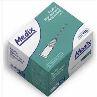 Agulha hipodermica 30x8 cx c/100 - MEDIX