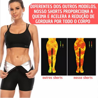 Bermuda Legging Efeito Sauna Modeladora Queima Gordura Shape