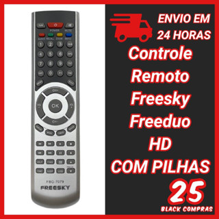 7079 Controle Remoto Freesky Freeduo Hd (COM PILHAS)