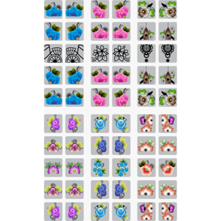 120 adesivos de unha 3D no cartelao pré pronto desenhos variados em Oferta na Shopee