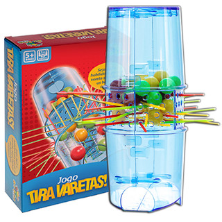 Tira Varetas Original Brinquedo Infantil Jogo Tabuleiro Coordenação Motora Inmetro 6+ Pega Vareta