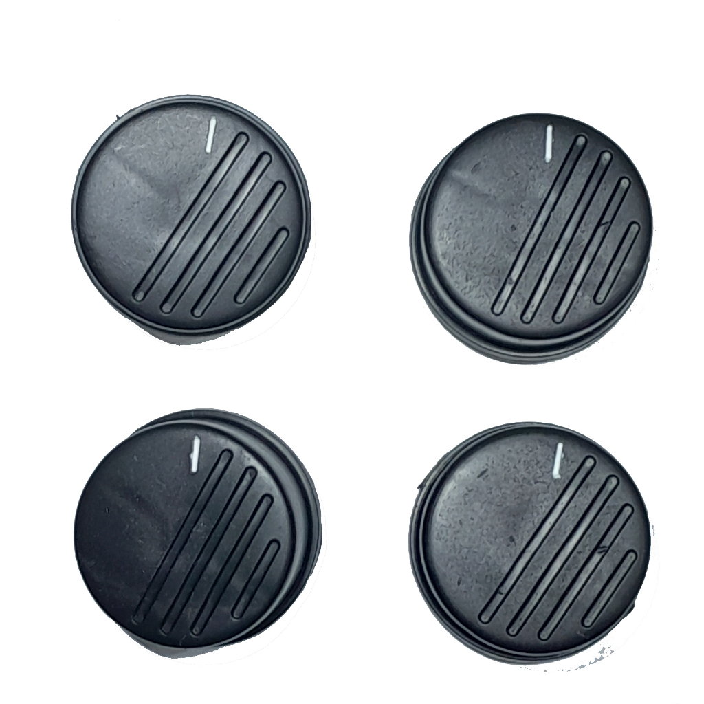 Botão Manípulo Fogão Dako modelo Magister c/trava preto ( jogo com 4 pçs) 4 bocas Rosa Maria