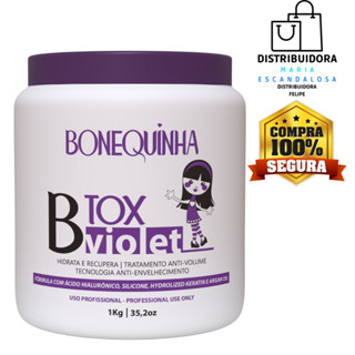 B- tox Bonequinha Escandalosa Botox Violet Original (antiga maria escandalosa) Nova Formola (NOVA EMBALAGEM) 1kg