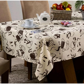 TOALHA DE MESA ESTAMPADA 4 CADEIRAS VARIAS CORES