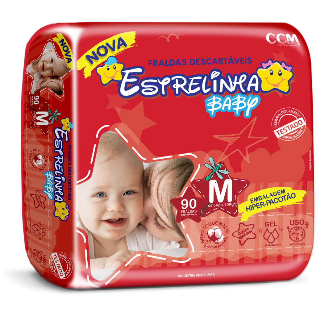 FRALDA DESCARTAVEL INFANTIL BARATA ESTRELINHA BABY A MAIS VENDIDA PARA ESCOLINHA