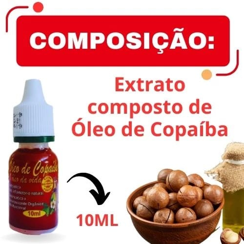Detalhes do kit com 24 unidades óleo de copaíba 10 ml