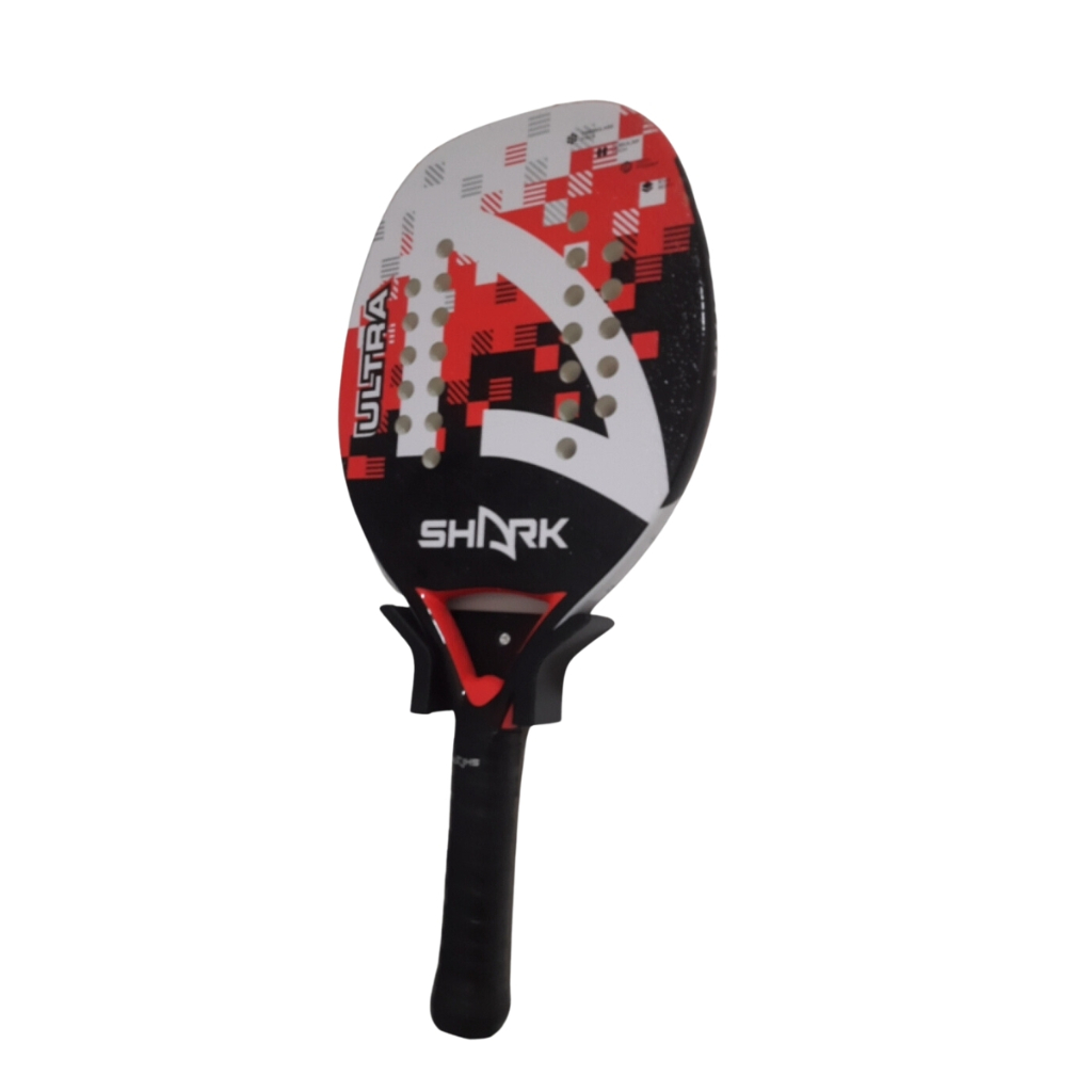 Suporte Raquete Duplo Tênis para Mata mosquito Frescobol Tennis Beachtennis Parede