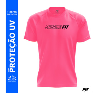 Camiseta Dry Fit Original Modelo Muscle Fit Rosa P M G GG XG Envio Imediato
