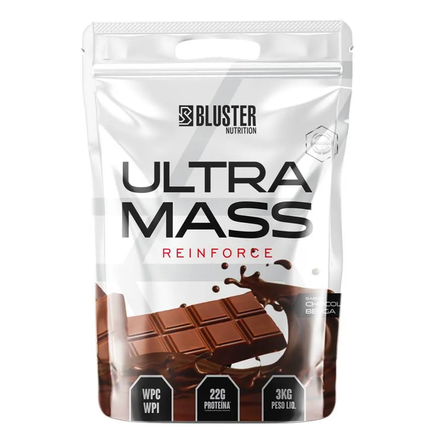 Ultra Mass Reinforce 3kg Bluster Nutrition - Hipercalórico Massa Absolut Gainer