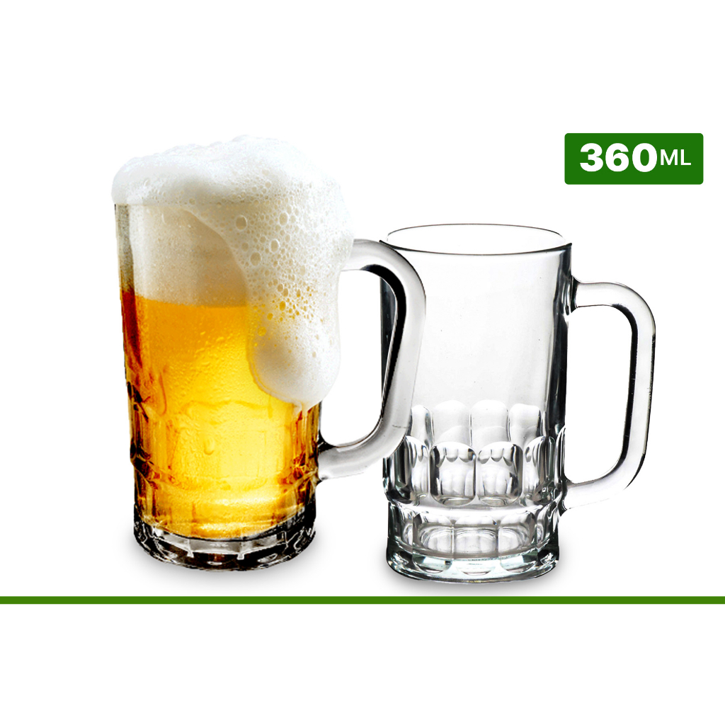 Caneca Vidro Cerveja e Chopp Bar e casa 380ml