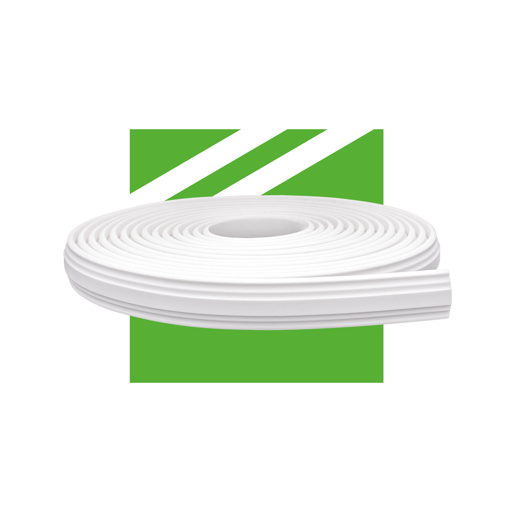 Roda Meio de Eva Boiserie Autocolante Branco Meu Rodapé 3,8cm - 20m em Oferta na Shopee