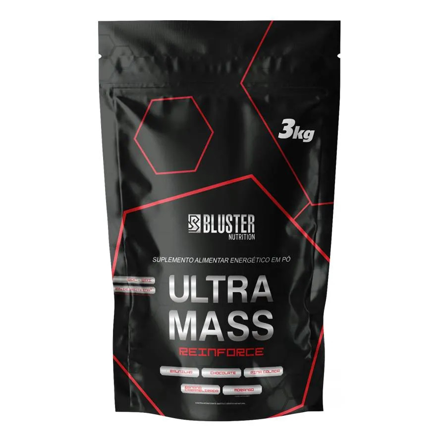 Hipercalórico Ultra Mass 3kg - Bluster Nutrition Absolut Ganho de Massa