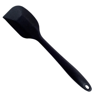 Espátula de Silicone Curva Grande 28cm Preta Reforçada