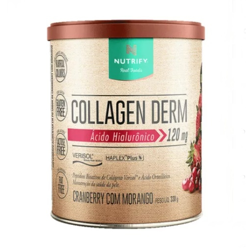 Collagen Derm Nutrify Colágeno Verisol C/ Ácido Hialurônico 330g em Oferta na Shopee