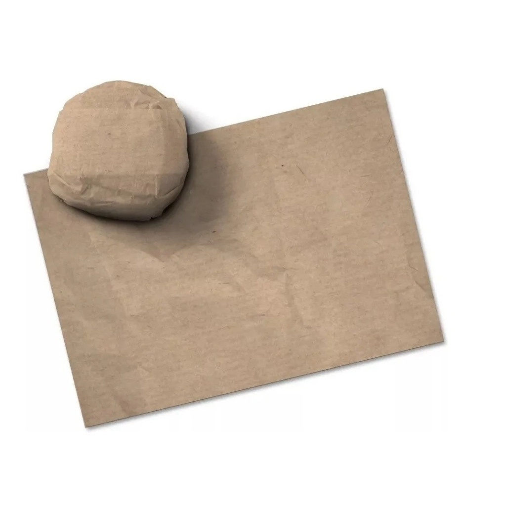 Papel Acoplado para Lanches Hamburguer Acoplado Pardo com pelicula, 500 Unidades - 30x38cm