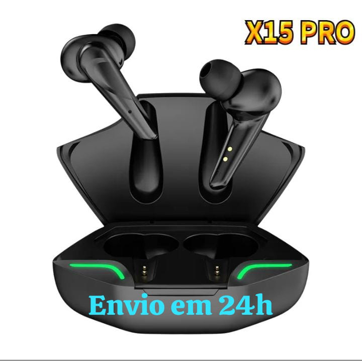 Fone Bluetooth M25 PRO GAMER X15 TWS Fones de Ouvido Sem Fio Bluetooth para Jogos: Sinta a Imersão, Elimine o Ruído!