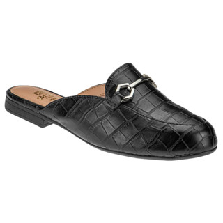 Sapatilha Mule Feminino Confort Rasteira Croco Com Fivela Promoção Envio Imediato