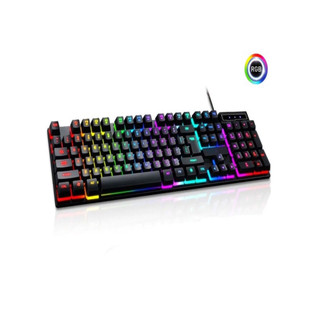 Teclado Gamer Semi-mecânico RGB LED retroiluminado Computador Pc Original