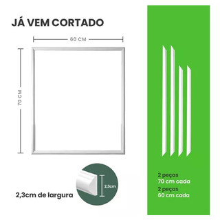 Quarto Bebê Moldura Decoração Kit Fácil Instalação 60x70cm Meu Rodapé em Oferta na Shopee