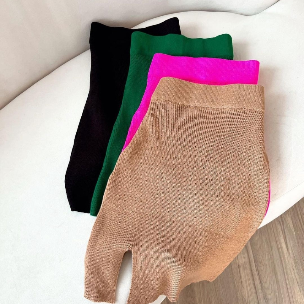 Saia Midi de Tricô Modal Tendência Verão Fenda Lateral Blogueira Moda Verão *SAIA MIDI MODAL LISA FENDA em Oferta na Shopee