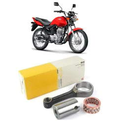Kit Biela Completa Com Rolamento Cg Titan Fan 125 2002 à 2008 Original Metal Leve