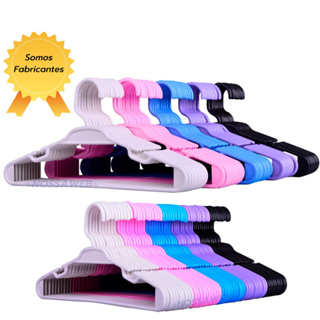 Cabides Infantis Escolha sua Cor 50 Unidades em Oferta na Shopee