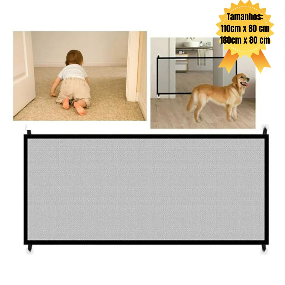 Cerca para bebês pets cachorro gato  - Tela divisória para portas -PROMOÇÃO! ENVIO  IMEDIATO
