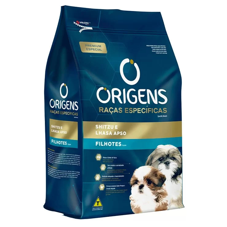 Ração Origens Cães Filhotes Shih Tzu e Lhasa Apso 10,1kg