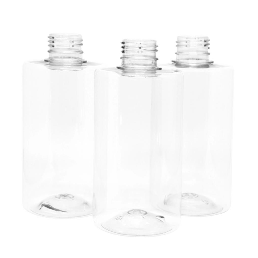 kit - 300 unidades frasco Pet 250 ml reto baixo R28/410 - Sem tampa ou Valvula