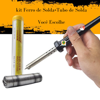 Ferro De Solda 220v elétrico kit completo 3pc 40W PINSUN ou peça avulsa
