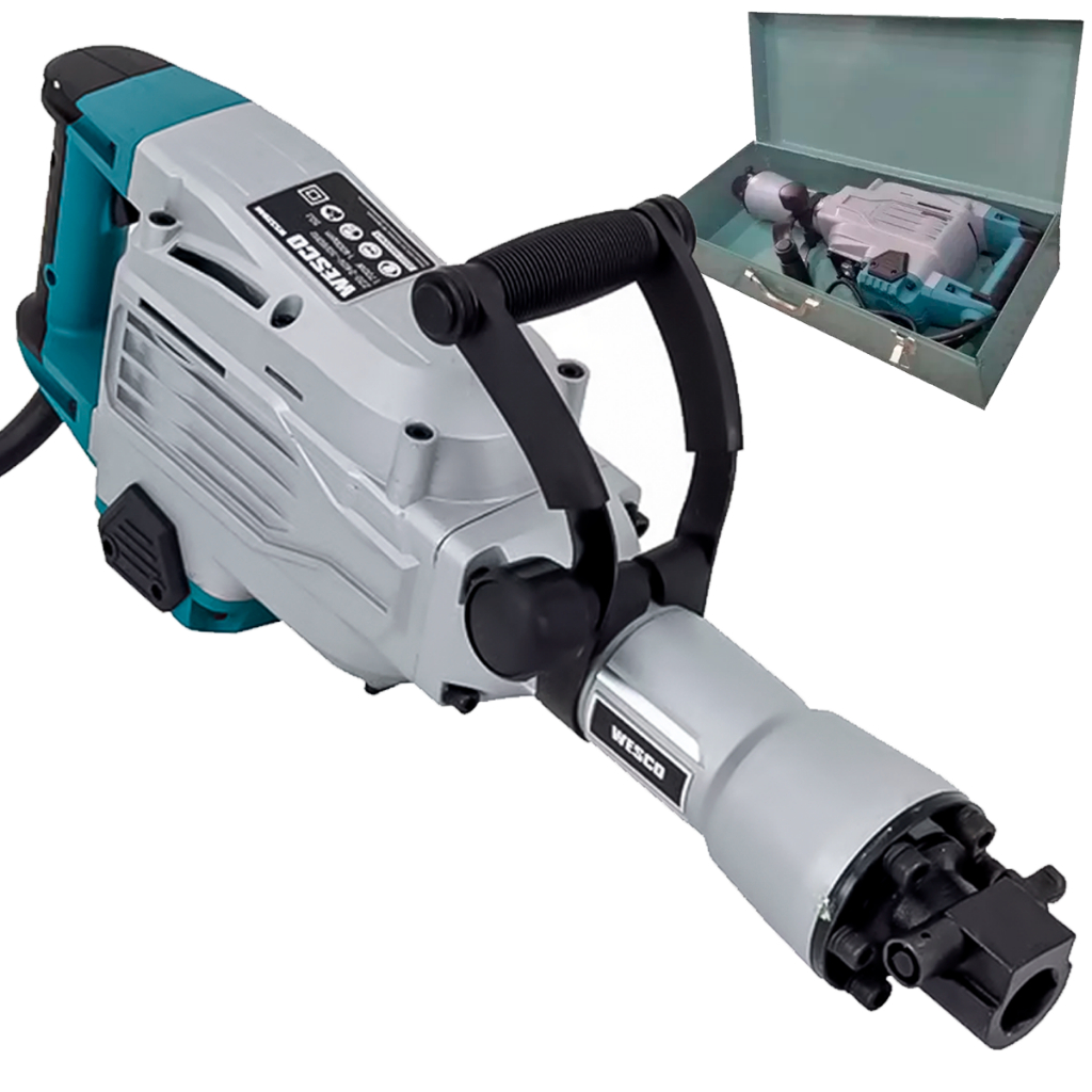 Martelo Rompedor Demolidor Elétrico 220v 1700W Profissional 50 Joule Força Quebra Tudo WS3204K WESCO em Oferta na Shopee