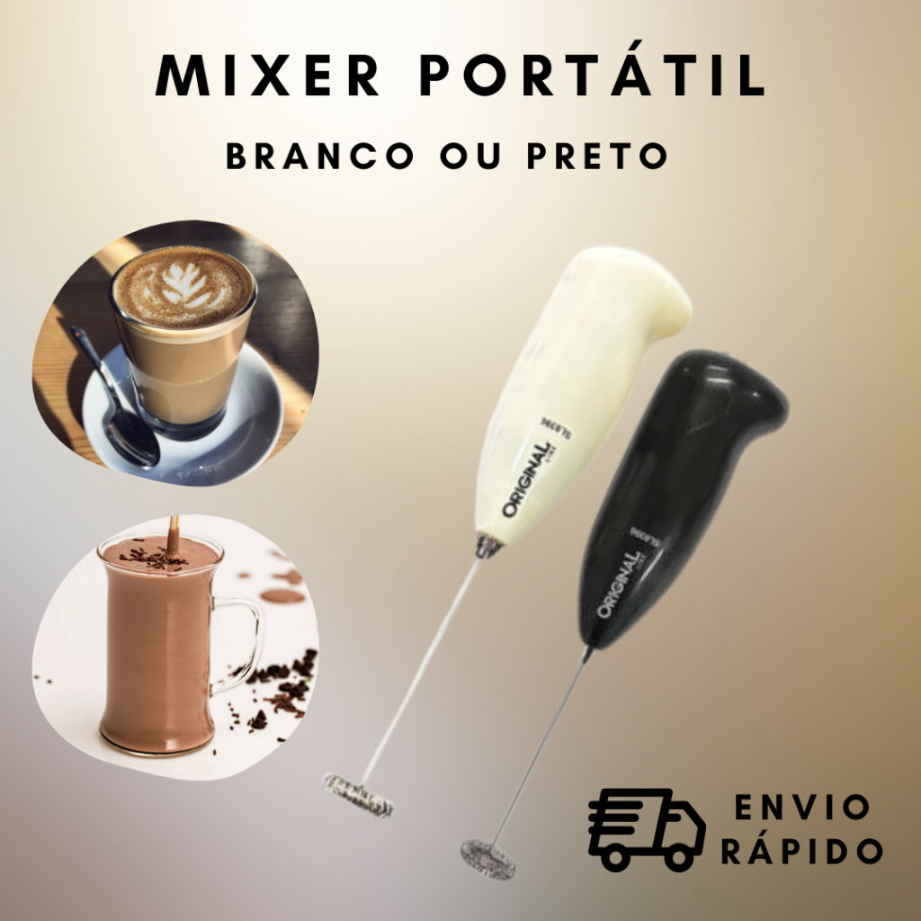 Mini mixer Misturador De Bebidas Premium Portátil elétrico a pilha