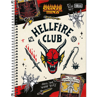 Caderno Universitário TILIBRA Stranger Things - 10 Matérias c/ 160 Folhas