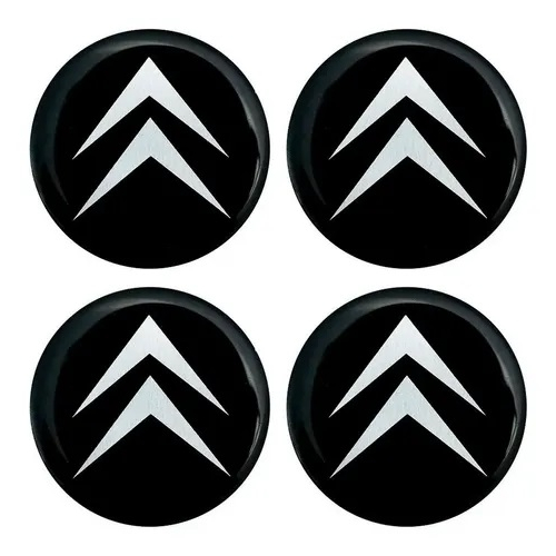 Jogo Emblemas 48mm Citroen Rodas Calotas Aircross C3 C4 Xsara Picasso