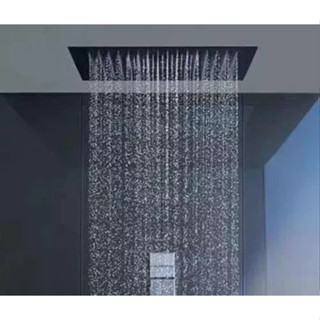 Ducha Embutir Teto Inox 40x40cm Black Bicos Autolimpante