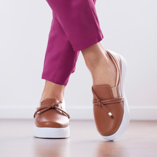 Tênis Slip On Feminino Bia Calçados Dupla Tiras Napa Pingente Fosco em Oferta na Shopee