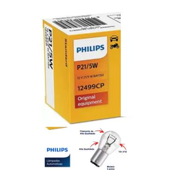Lampada 2 (DOIS) Polos 12v Lanterna Freio ORIGINAL PHILIPS 12499CP Designed in Germany