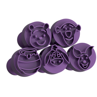 Carimbo para Brigadeiro e Doces - Ursinho Amarelo - Kit com 5 unidades em Oferta na Shopee