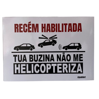 Placa recém habilitado